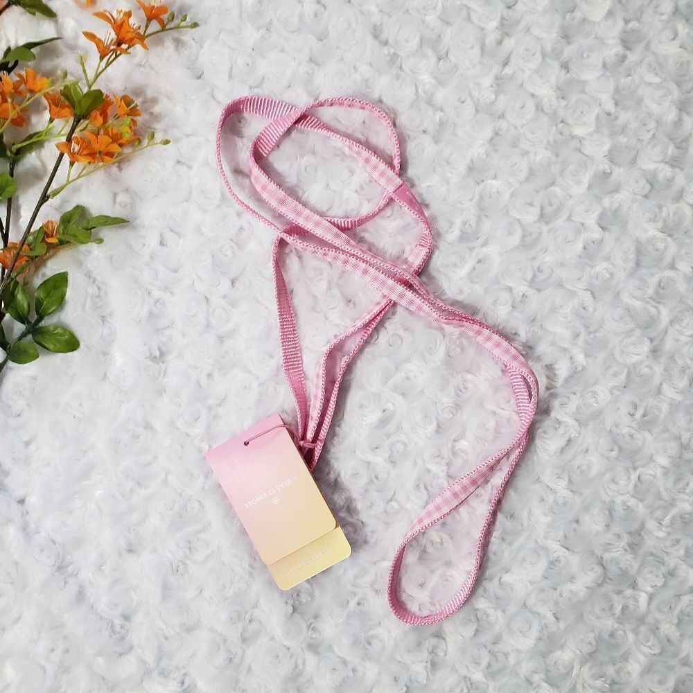 Stoney Clover Lane x Target pink plaid pet leash
